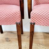 Two vintage bridge armchairs