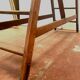 Double library ladder in solid fir 19th century