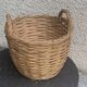 Basket, old Dame Jeanne basket, vintage and artisanal