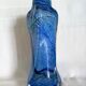 Vase art déco en verre soufflé à la bouche de la cristallerie d'aubusson