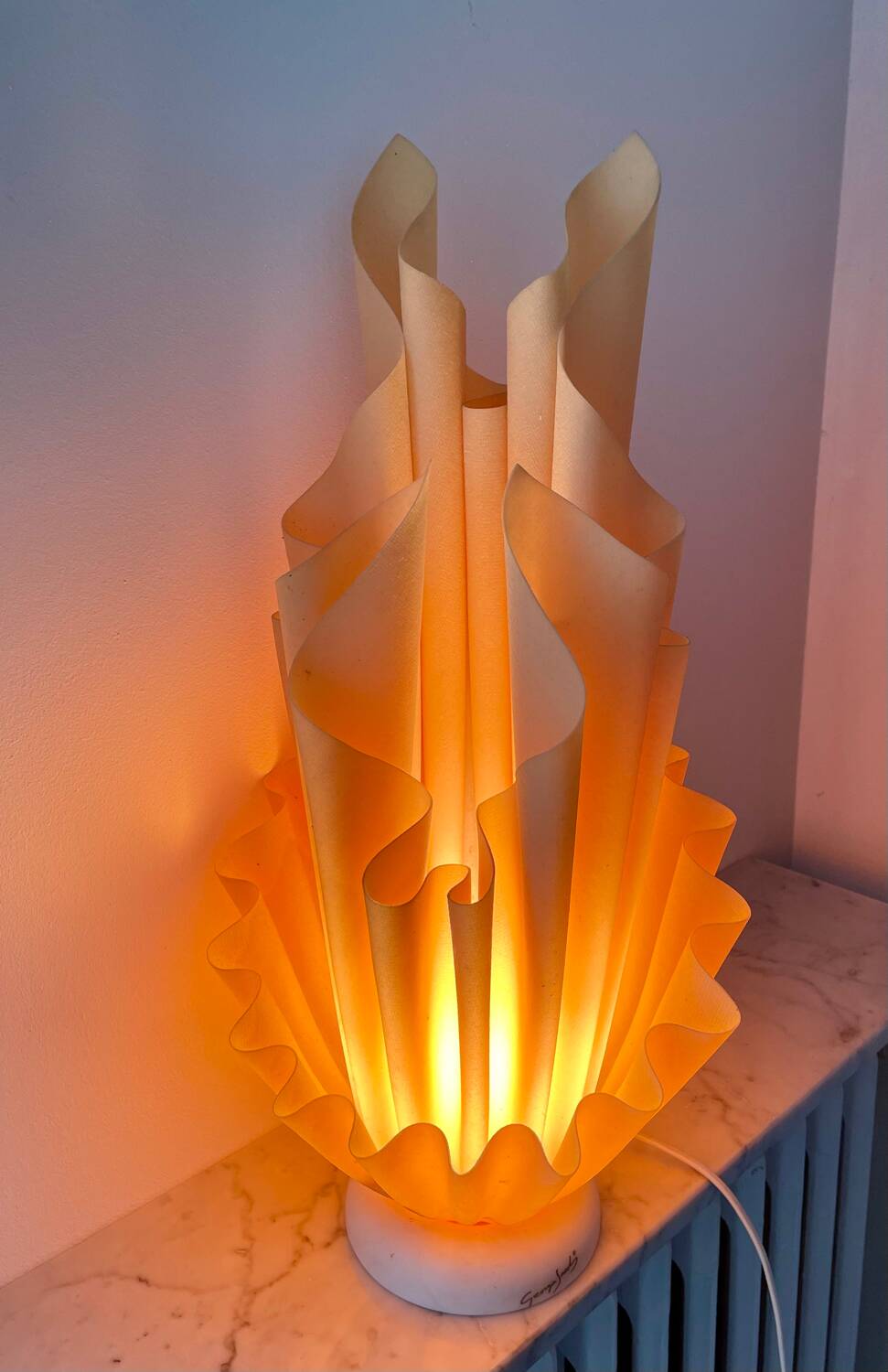 Vintage Georgia Jacob Corolla Lamp