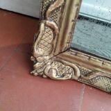 Antique Louis XVI style gilded wood mirror