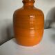 XXXL vase of orange ceramic Italian design 1970