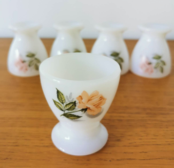 Service of 5 coqueters pastel pink pattern Arcopal