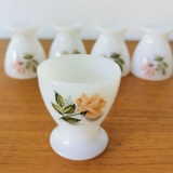 Service of 5 coqueters pastel pink pattern Arcopal