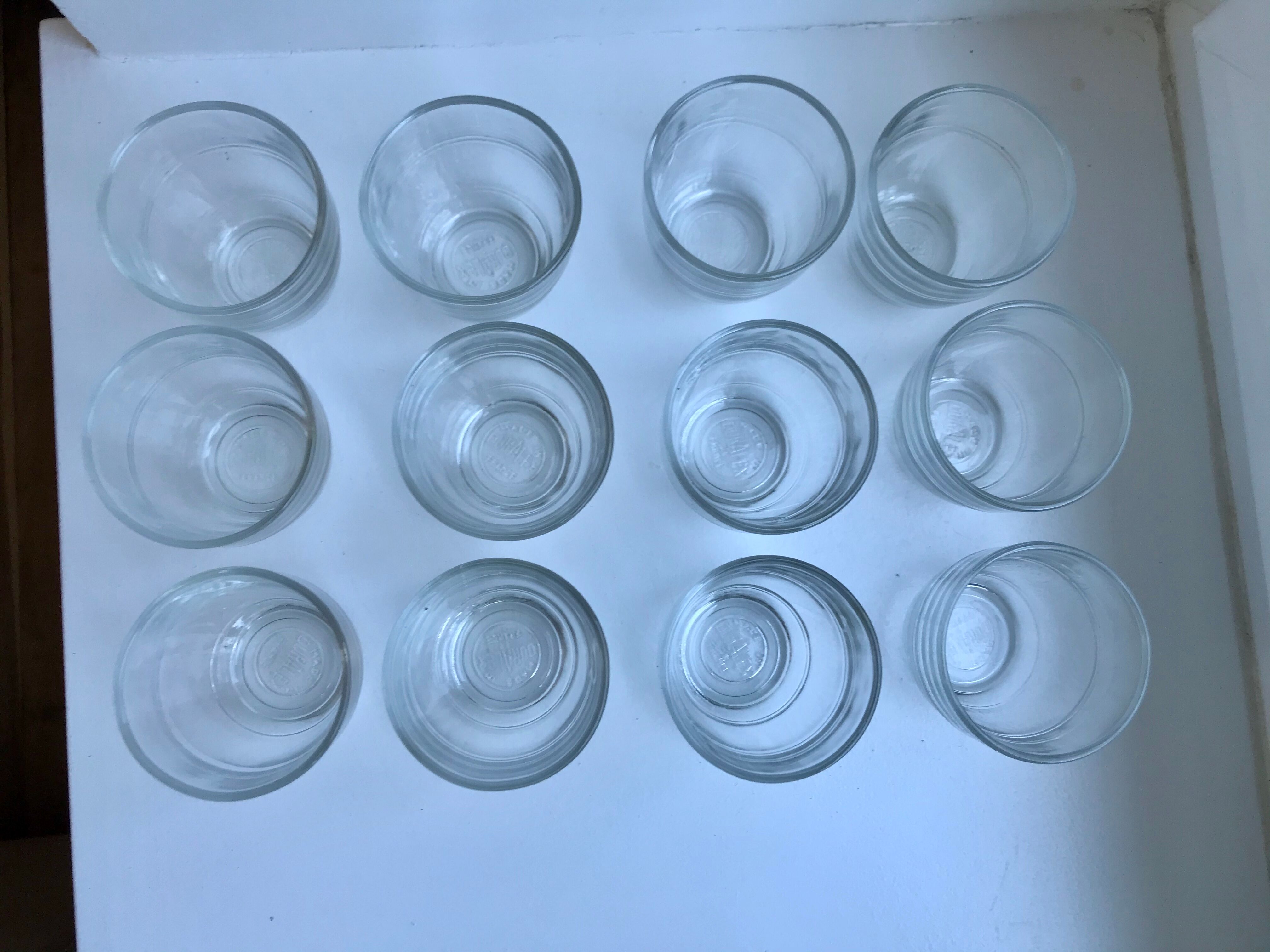 Set of 12 vintage Duralex vintage glasses for children