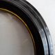 Oval frame Napoleon III blackened wood and blown glass glass glass 24 x 21.5