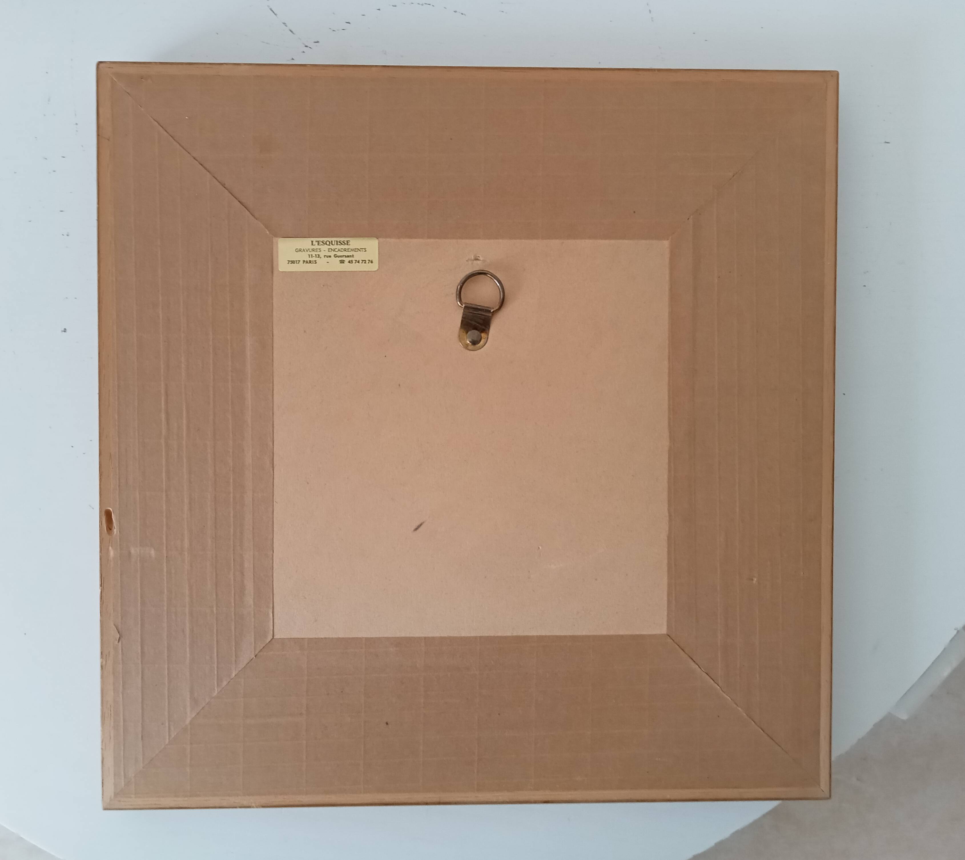 Vintage beech mirror