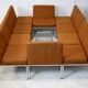 Ensemble de 10 chauffeuses de Louis Baillon, édition Planforms formant canapé modulable, circa 1950
