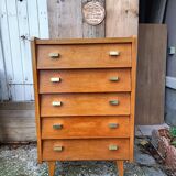 Vintage chiffonier with compass feet