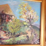 Signed landscape painting