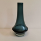 Petrolium blue vase, numbered with diamond pen, from Finnish Rimini Lassi