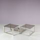 1970s Pair of side tables by Belgo Chrom, Belgium
