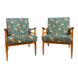 Paire de fauteuils de salon modernes du milieu du siècle, Tchécoslovaquie, années 1960