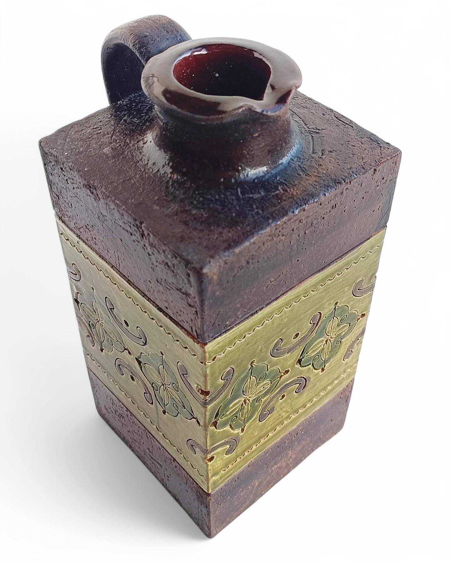 Mid-Century Modern Ceramic Pitcher by Aldo Londi for Bitossi, 1960s