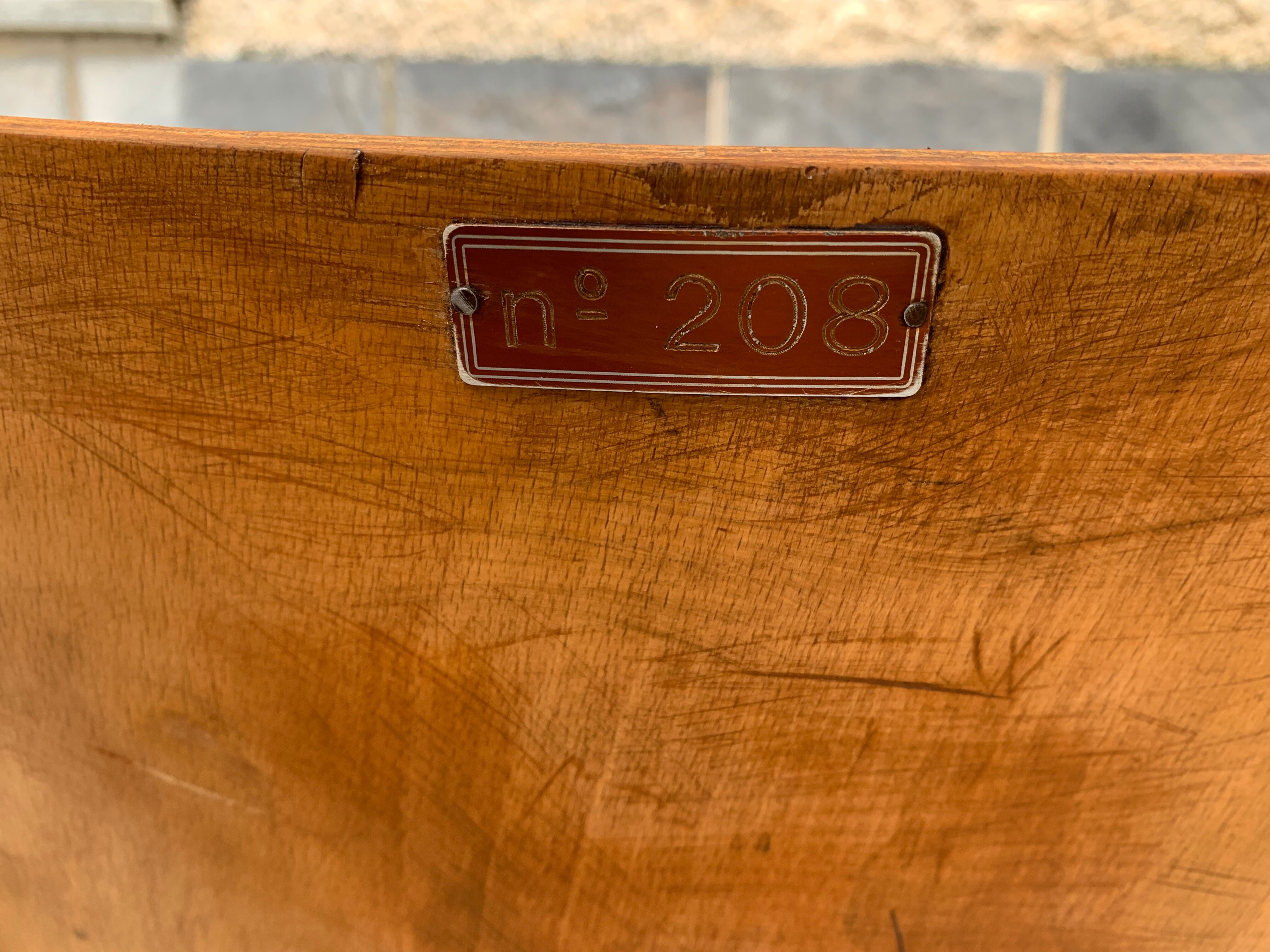 Pair of wooden cinema armchairs industrial style 1960s
