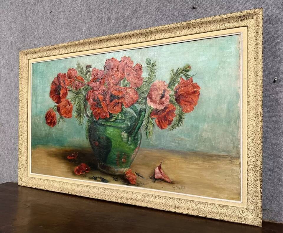 Art Deco period painting / oil on canvas circa 1930