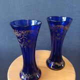 Pair of Sèvres crystal vase