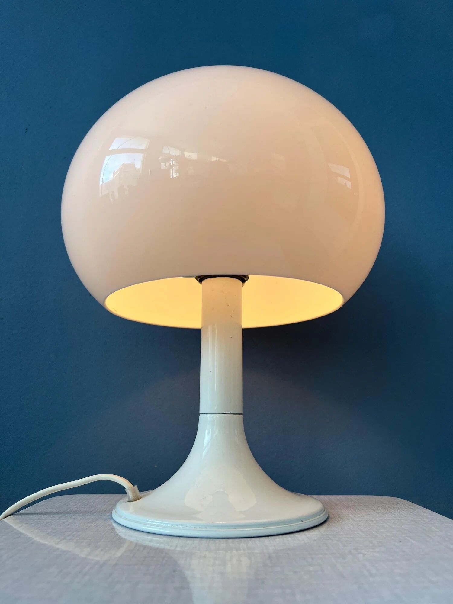 Lampe de table champignon vintage du milieu du siècle par Dijkstra