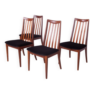 4 chaises de salle à - teck