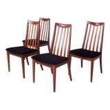 Mid-Century Teak Dining Chairs by Leslie Dandy for G-Plan, 1960s, Set of 4