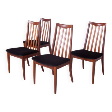 Mid-Century Teak Dining Chairs by Leslie Dandy for G-Plan, 1960s, Set of 4
