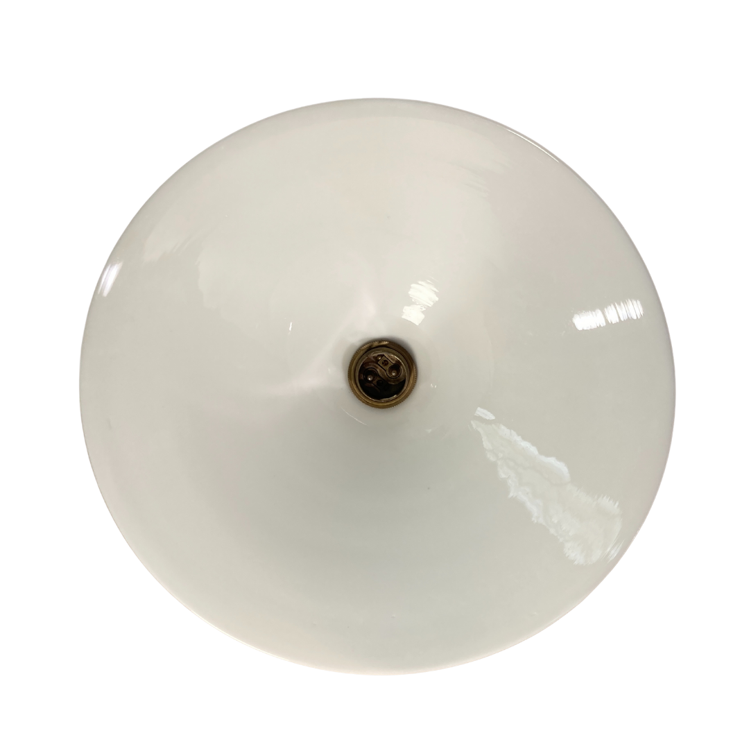 Brass and opaline art deco swing swivel wall lamp