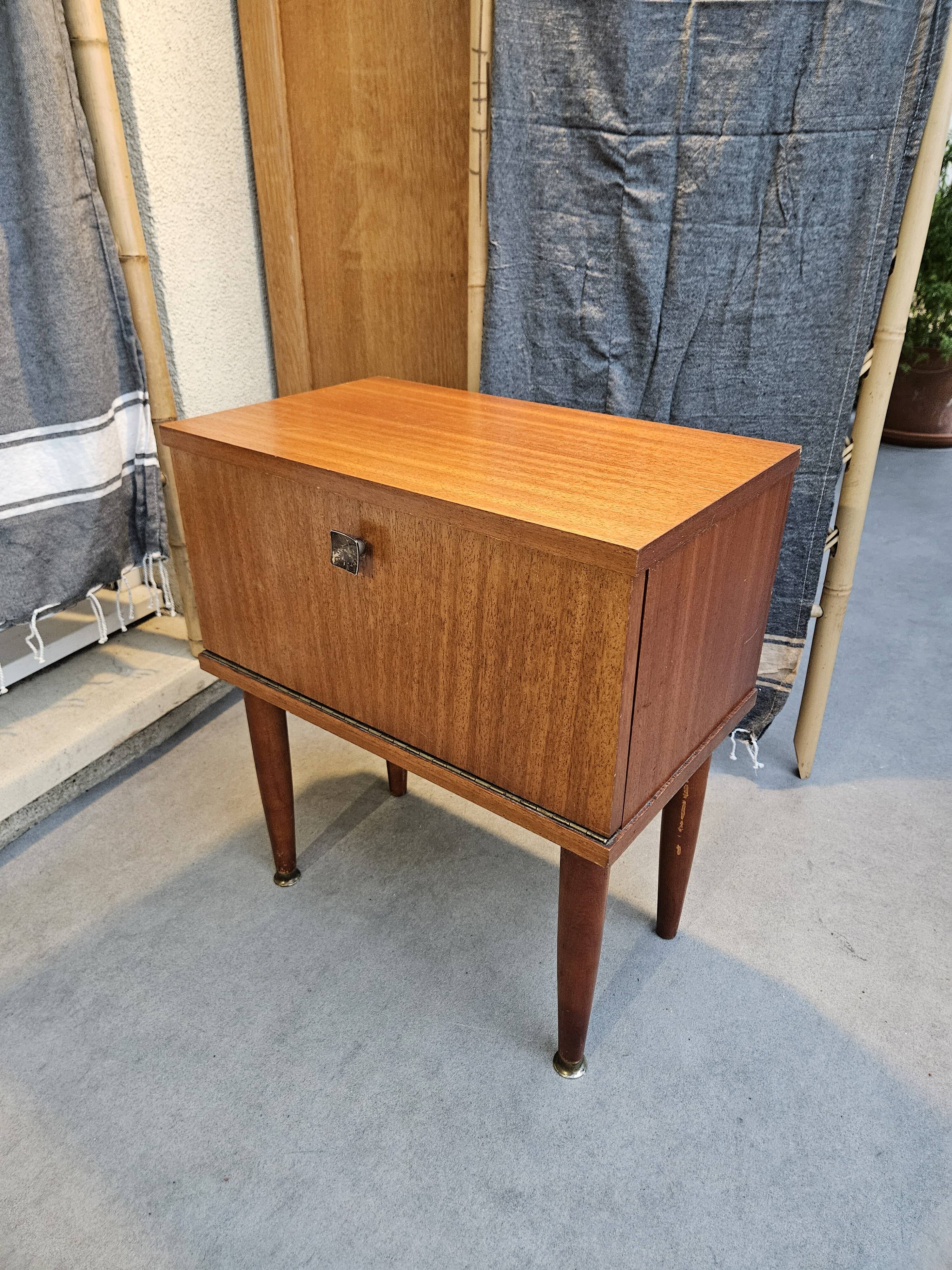 Scandinavian style bedside table 1960