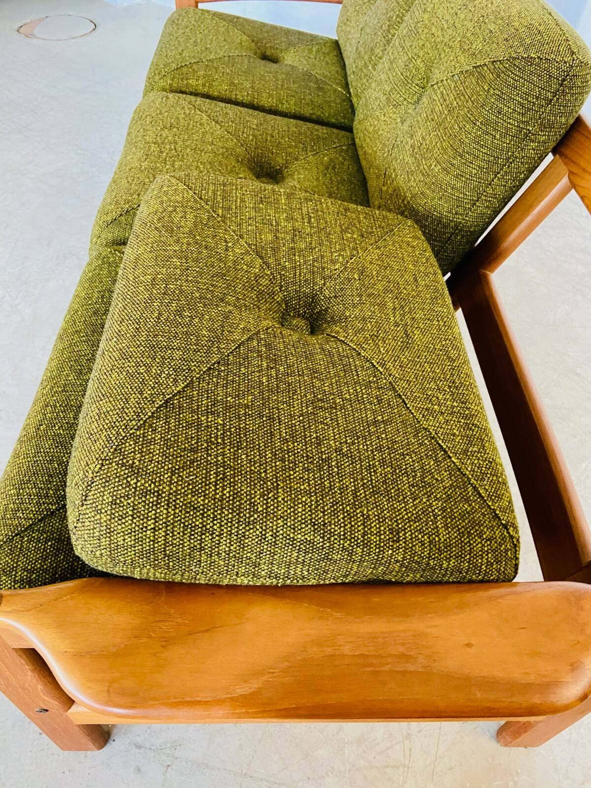 Canapé 3 personnes vintage rétro danois du milieu du siècle par Arne Wahl Iversen 1970