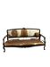 Louis XVI style Baroque armchair in cowhide
