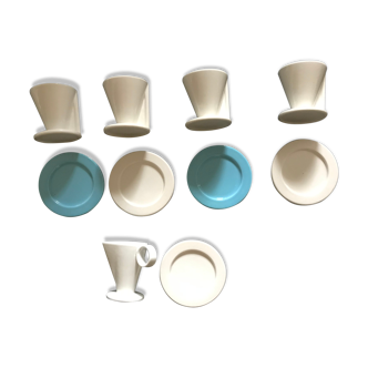 Suite of cups and saucers design by Marco Zanini