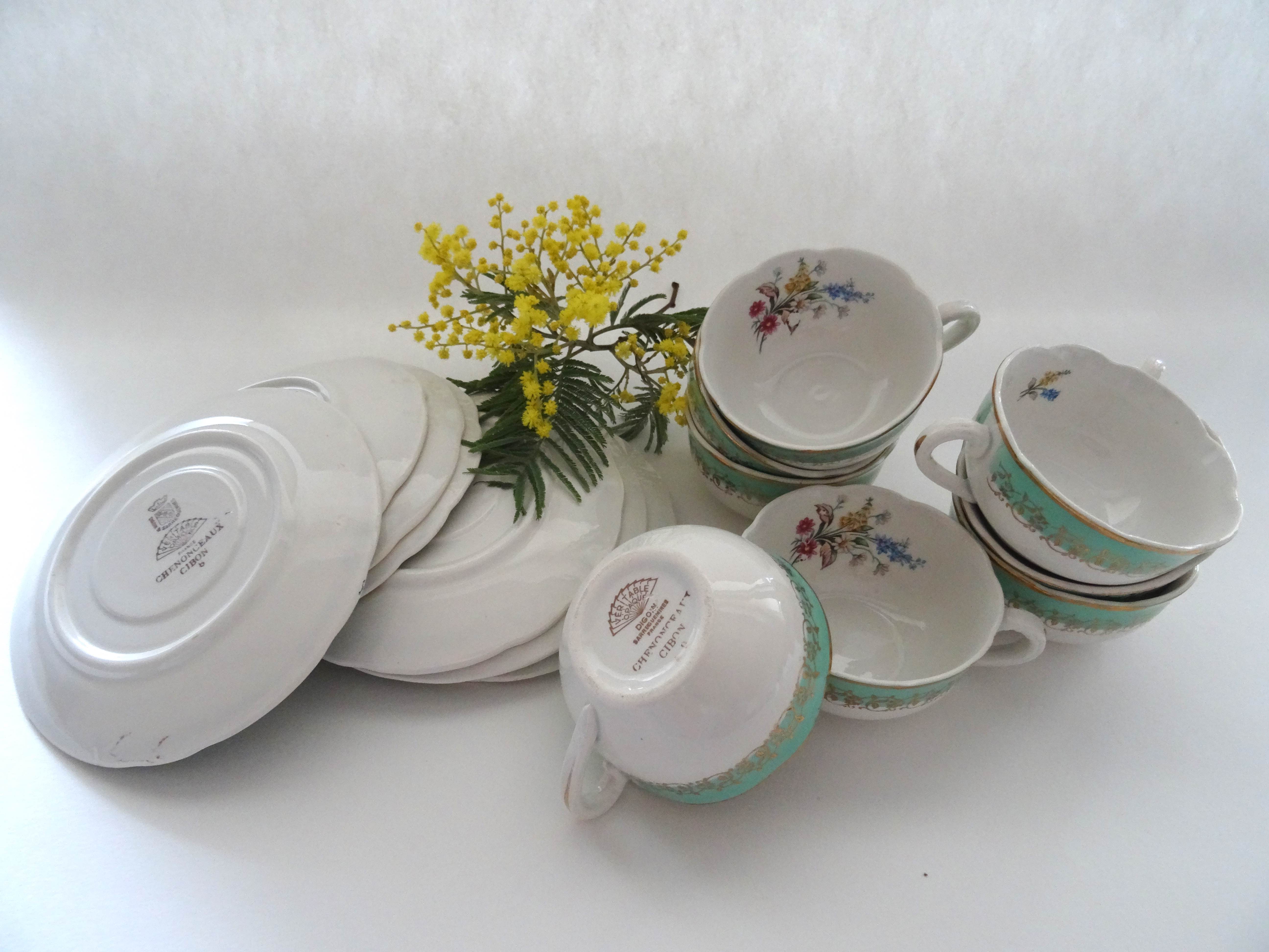 Tasses à café Sarreguemines Digoin