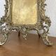 Large rocaille photo frame in gilded bronze Louis XV style with foliage - 19th century