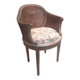 Fauteuil canné style Louis XVI