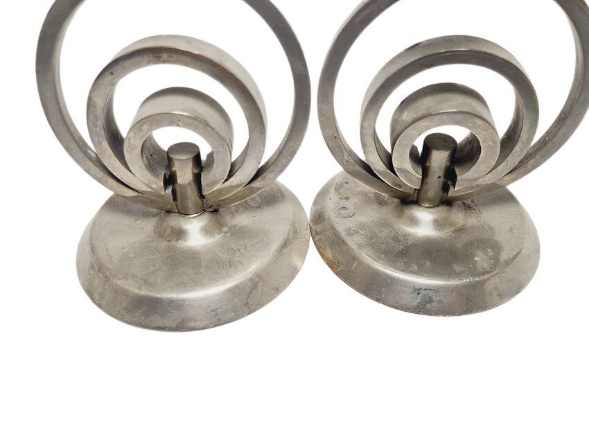 Art Deco candleholder, Germany, 1970s, set of 2