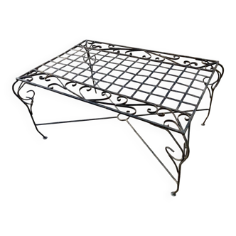 Coffee table for the living room or garden - wrought iron