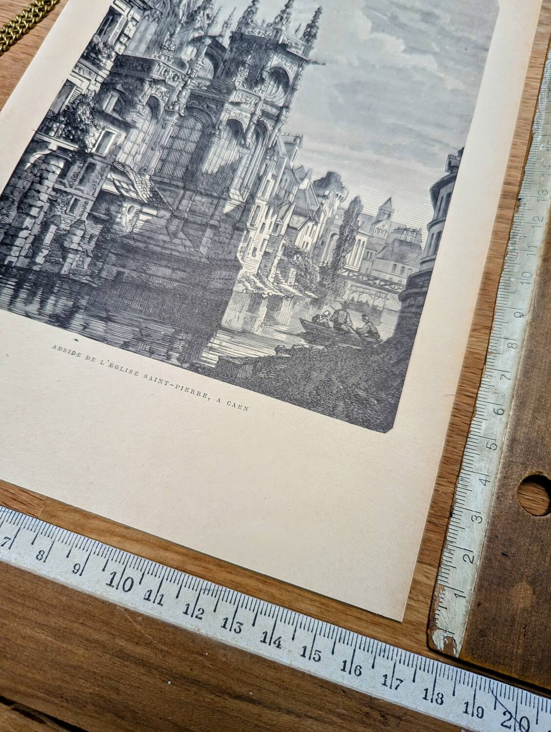 Printed in 1906, Saint-Pierre Church, Caen.