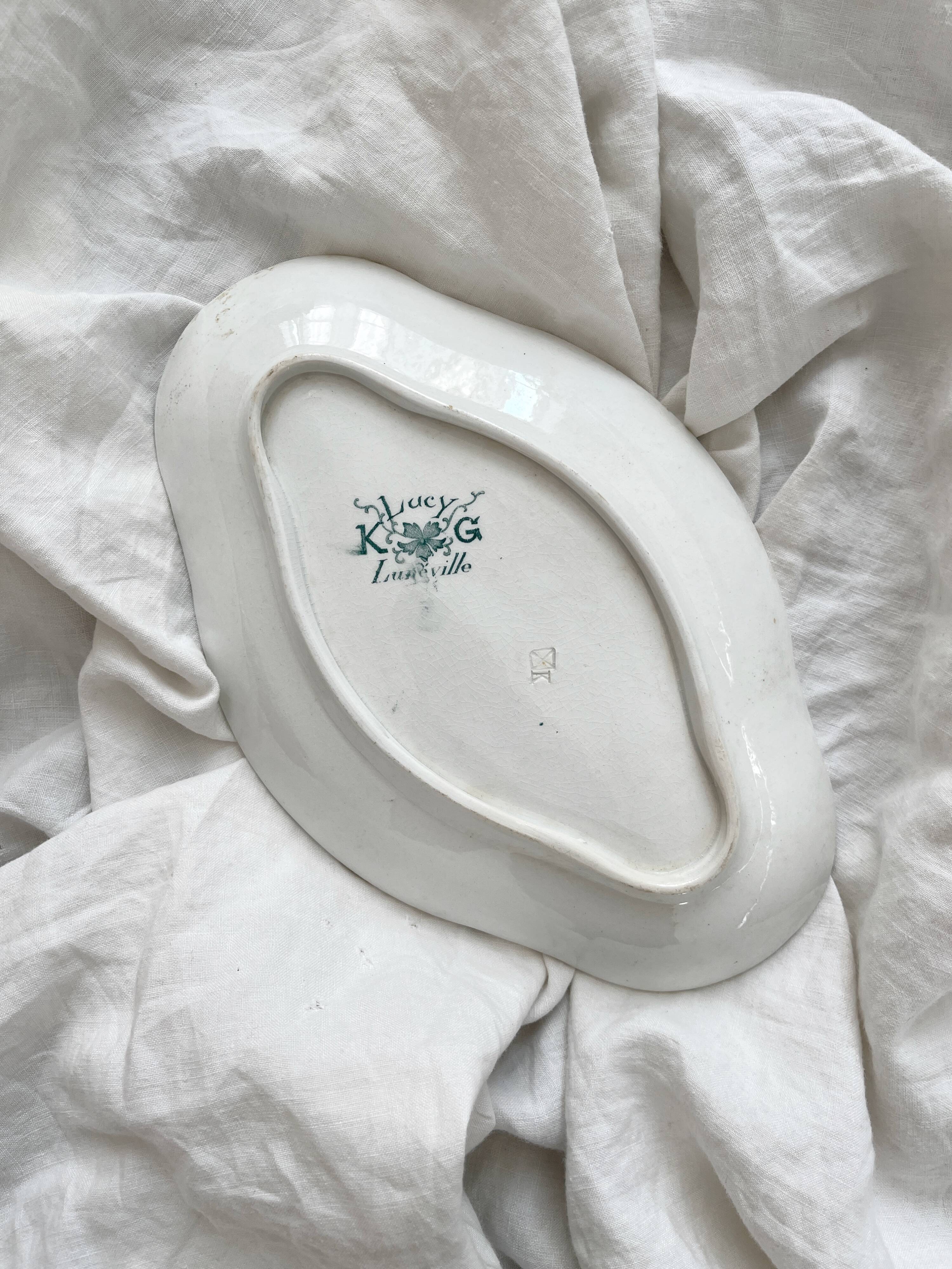 Ironware dish "Lucy" KG Lunéville circa 1900
