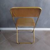70's folding chair in velvet