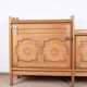 French enfilade in solid oak by Guillerme and Chambron 1960.