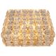 large flush-mounted chandelier in faceted crystal by Kinkeldey, Germany