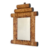 Miroir en bambou 1970