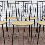Set of 6 vintage chairs by Colette Gueden