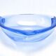 Plat bleu art deco c7f bohemia