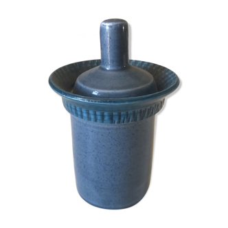 Blue ceramic pot design 60s