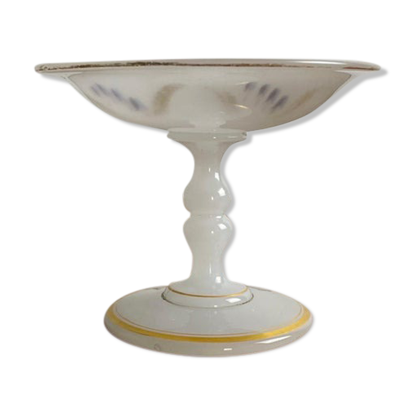 XIXth century opaline jewelry dish