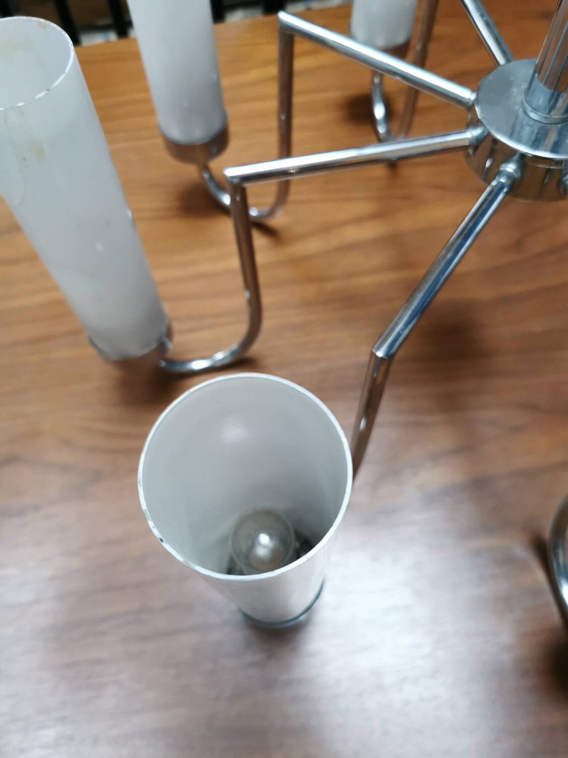 Vintage designer arm chandelier from the 70s