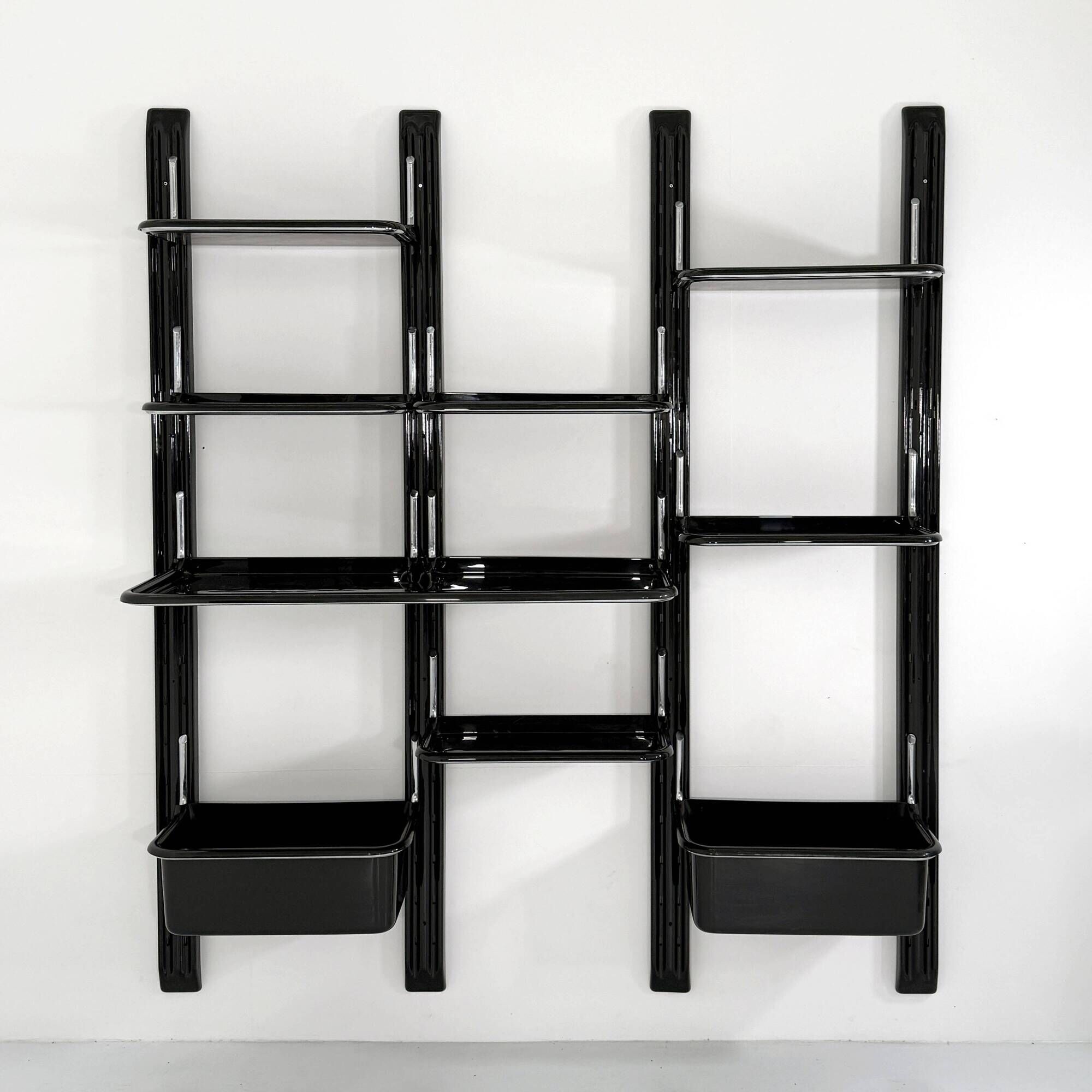 Speedy modular shelving unit by Alberto Rosselli for Saporiti, 1970