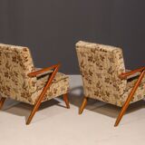 Fauteuils tchécoslovaques du milieu du siècle, années 1960, lot de 2