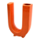 Space age U letter ceramic solifleur vase, Marcel Radureau France 1970
